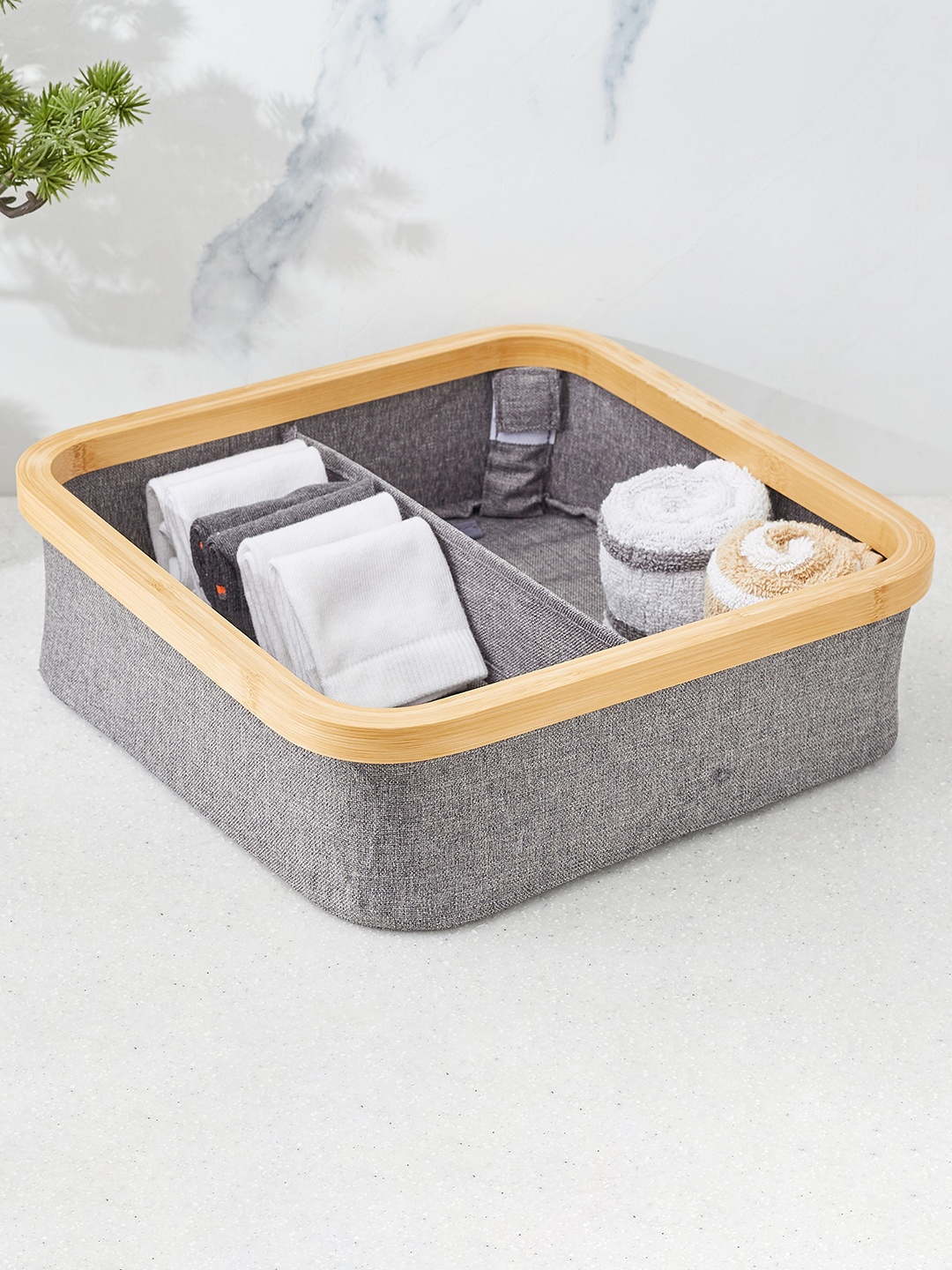 

Home Centre Grey Regan Fabric Wardrobe Organiser