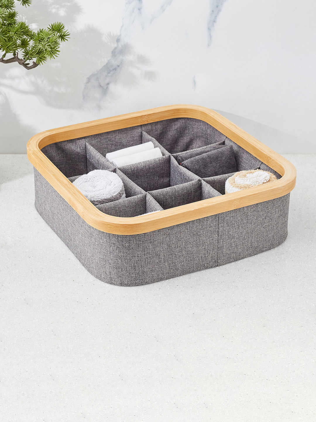 

Home Centre Regan Grey Fabric Wardrobe Organiser