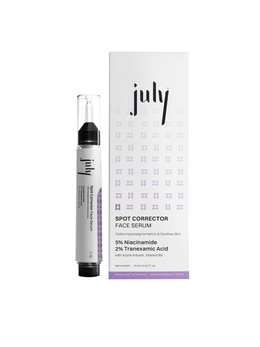 

July Spot Corrector Face Serum with Niacinamide & Tranexamic Acid - 15 ml, White