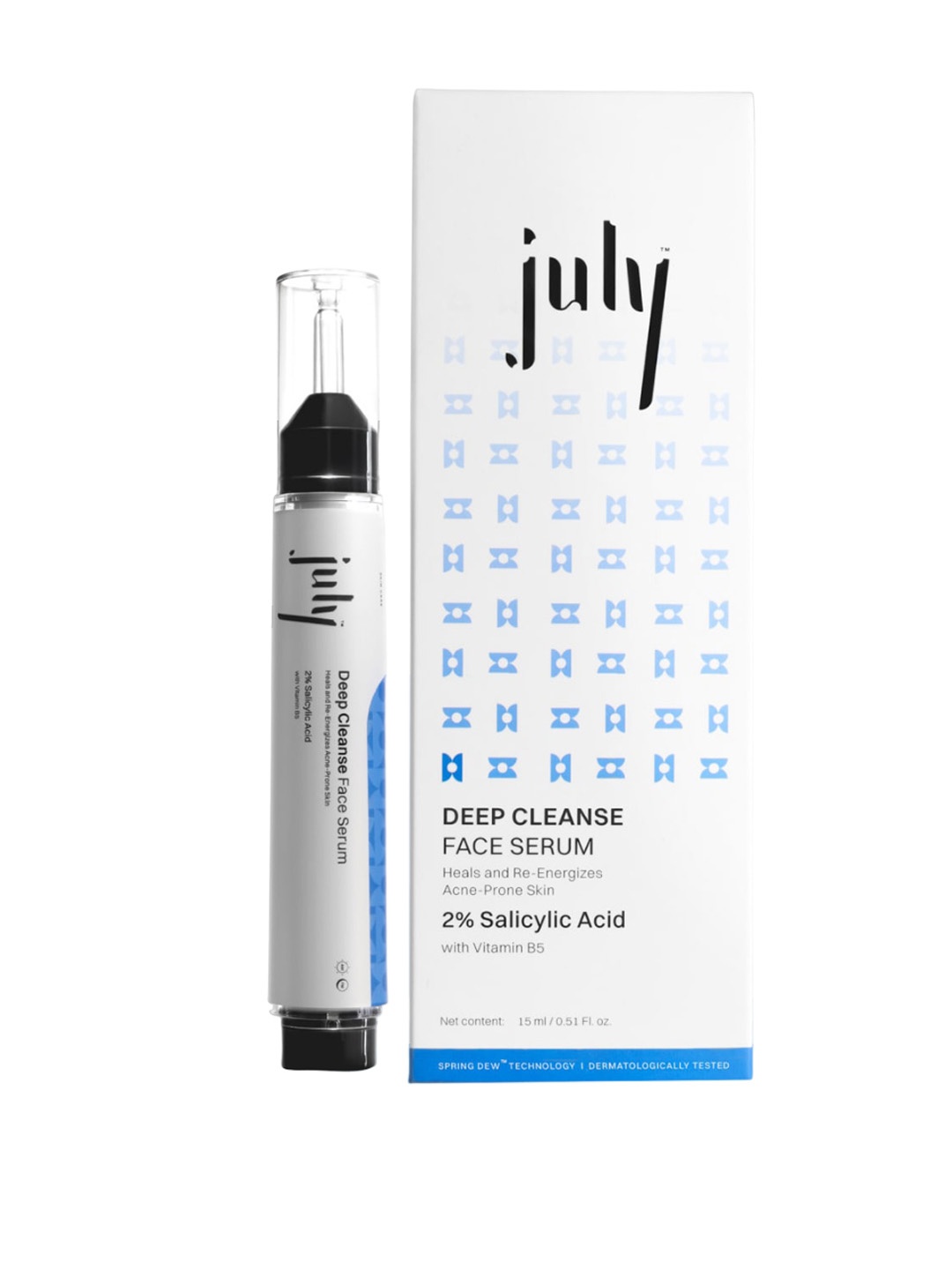 

July Deep Cleanse Face Serum with Salicylic Acid & Vitamin B5 - 15 ml, White