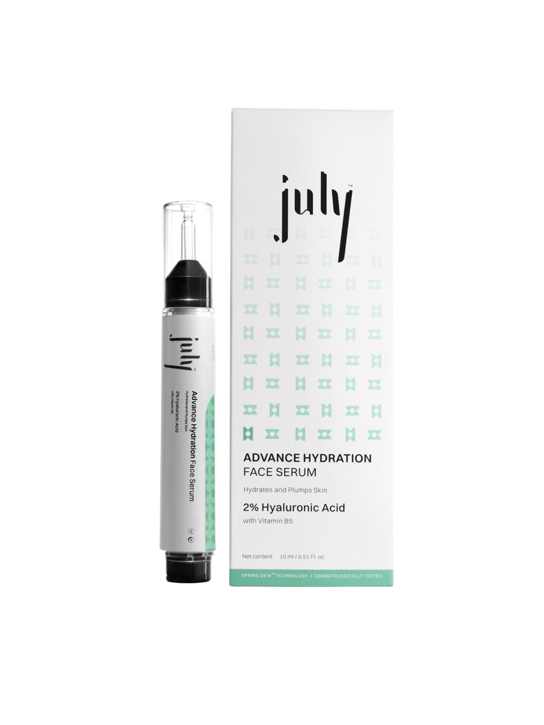 

July Advance Hydration Face Serum with 2% Hyaluronic Acid - 15ml, White