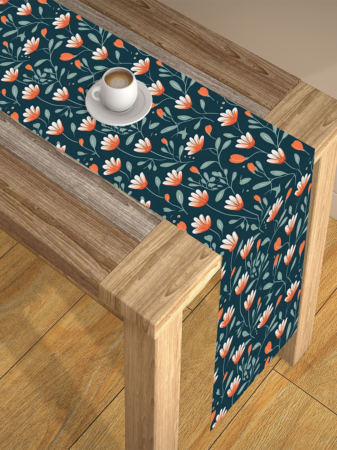

AEROHAVEN Blue & Orange Digital Printed 4 Seater Table Runner
