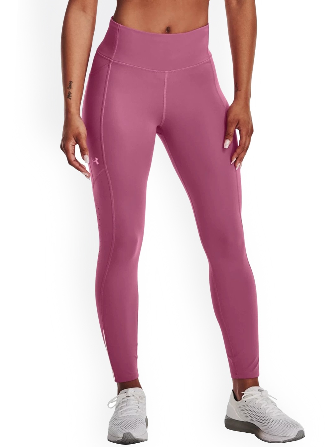 

UNDER ARMOUR Women Fly Fast 3.0 Ankle Length Tights, Pink