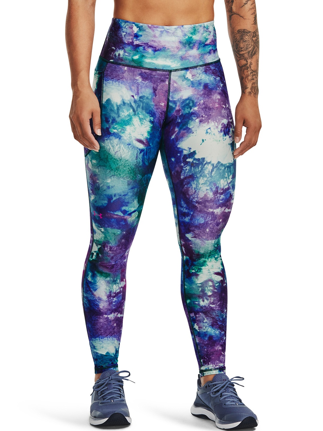 

UNDER ARMOUR Printed Tights, Purple