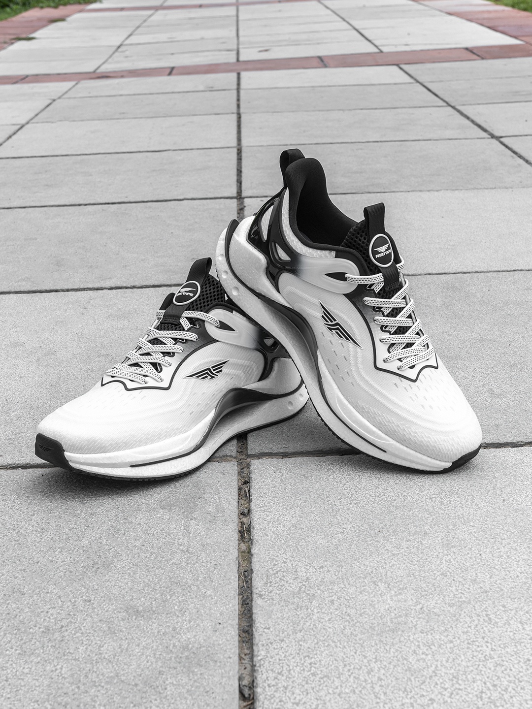 

Red Tape Men Mesh Memory Foam Slip-Resistant ETPU Running Shoes, White