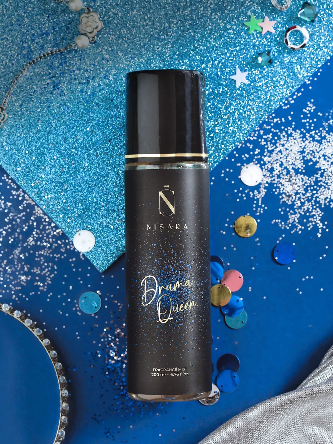 

NISARA Women Drama Queen Long Lasting Fragrance Body Mist - 200ml, Black