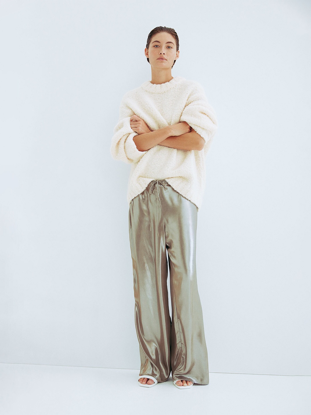 

H&M Oversized Jumper, White
