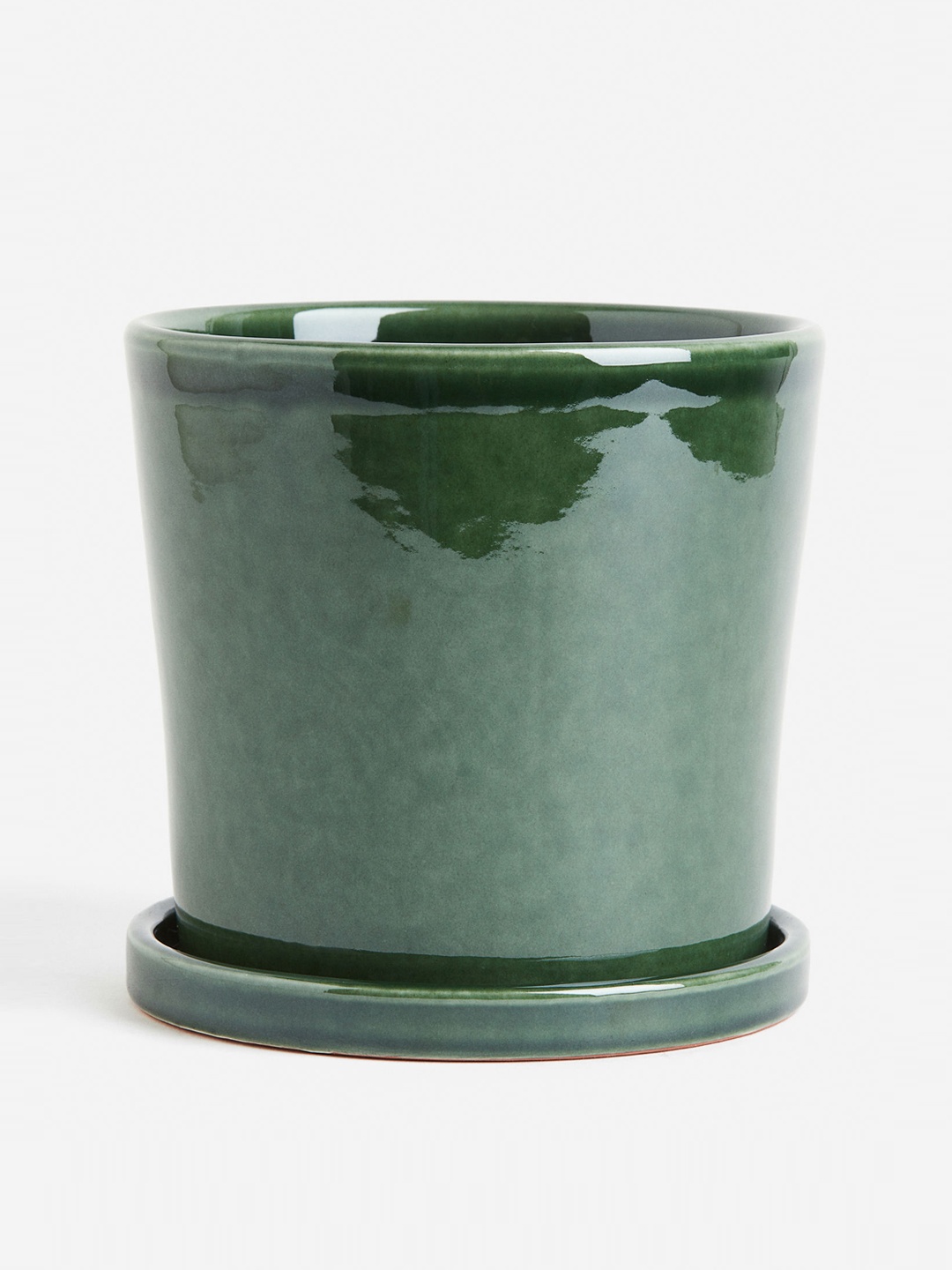 

H&M Green Plant Pot And Saucer