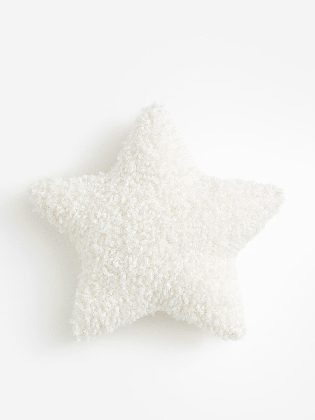 

H&M White Star-Shaped Pile Cushion