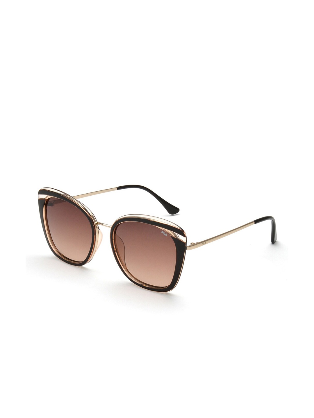 

FILA Women Butterfly Sunglasses With UV Protected Lens, Brown