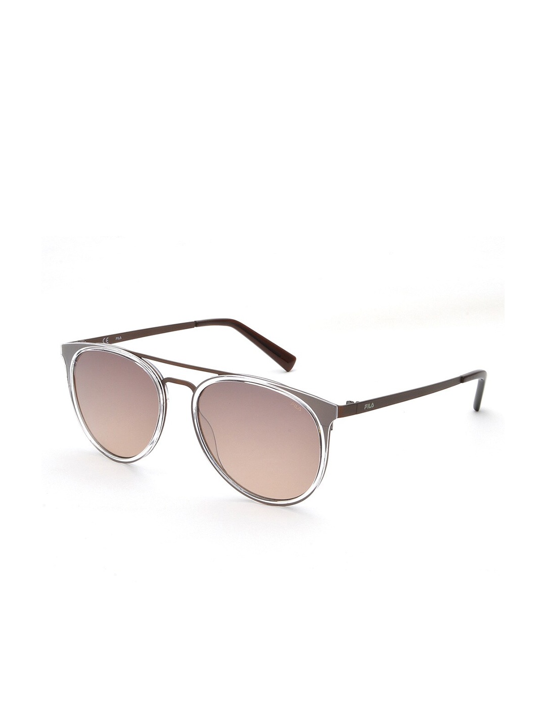 

FILA Women Aviator Sunglasses with UV Protected Lens SF9907K568PCSG, Brown