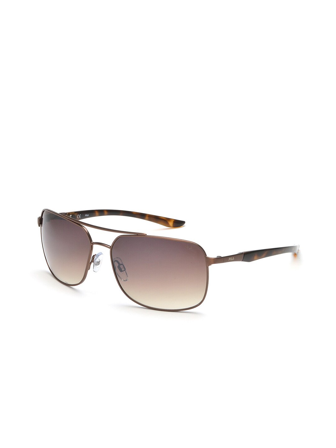 

FILA Men Rectangle Sunglasses With UV Protected Lens SFI356K61K13XSG, Brown