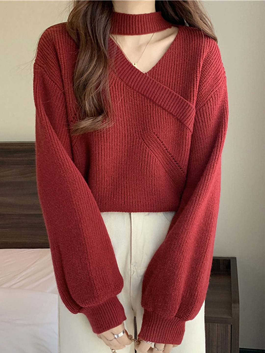 

LULU & SKY Women Maroon Pullover