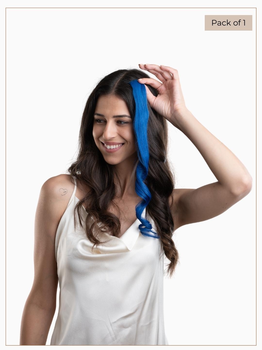 

HAIR ORIGINALS Clip In Hair Streaks - Ocean Blue