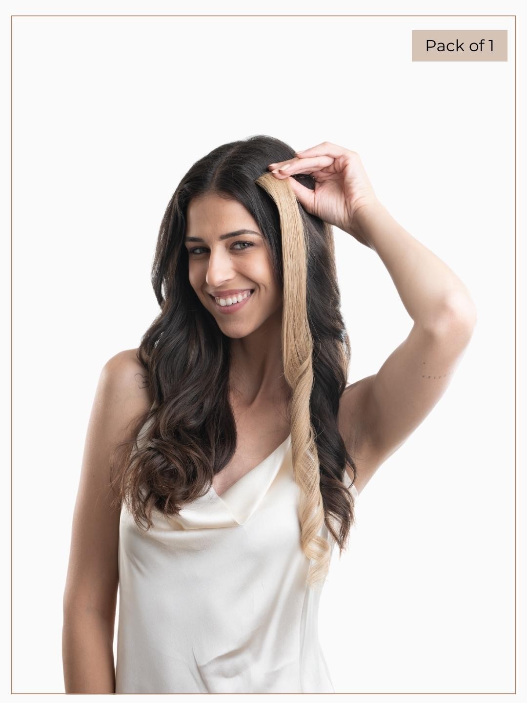 

HAIR ORIGINALS Clip-In Hair Color Streaks - Naughty Brown