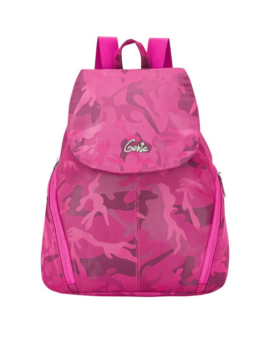 

Genie Women Camouflage Printed Backpack - Up to 16 inch laptop, Pink