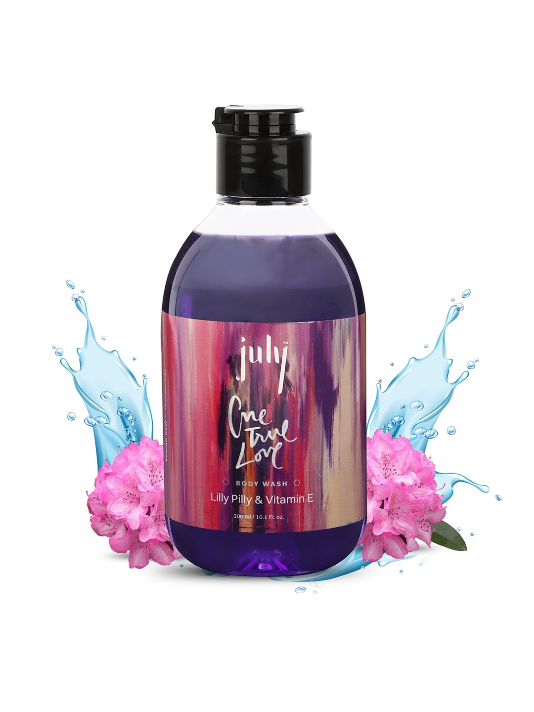 

July One True Love Body Wash With Lilly Pilly & Vitamin E - 300ml, Purple