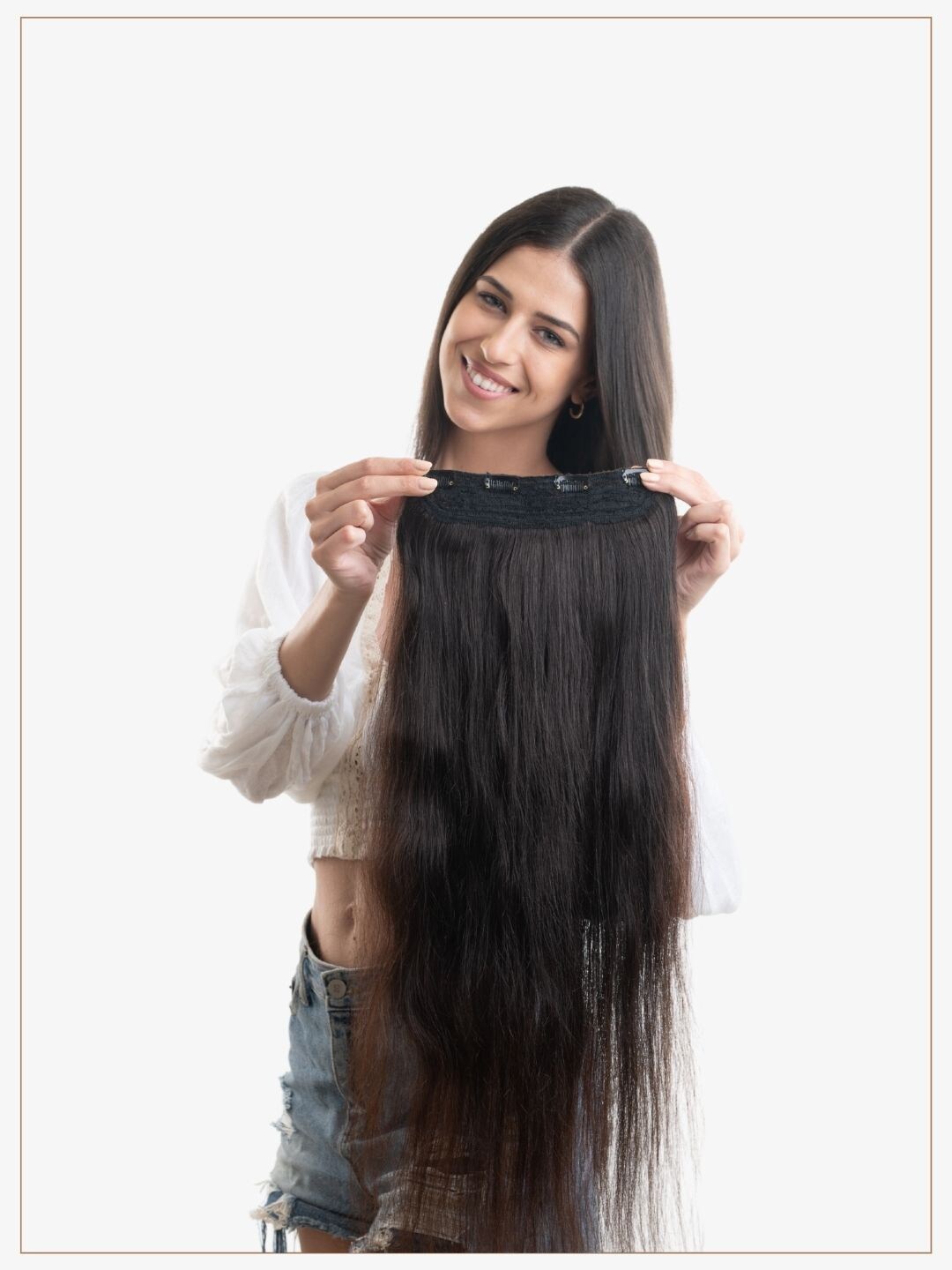 

HAIR ORIGINALS 4 Clip Ear to Ear Volumizer - Natural Brown