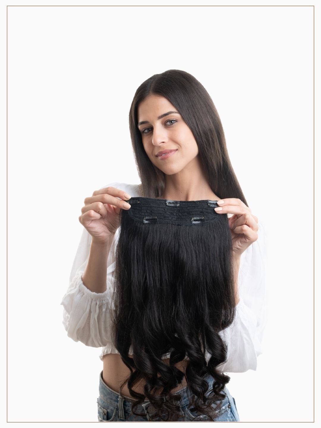 

HAIR ORIGINALS 5 Clip Ear To Ear Hair Volumizer - Medium Brown