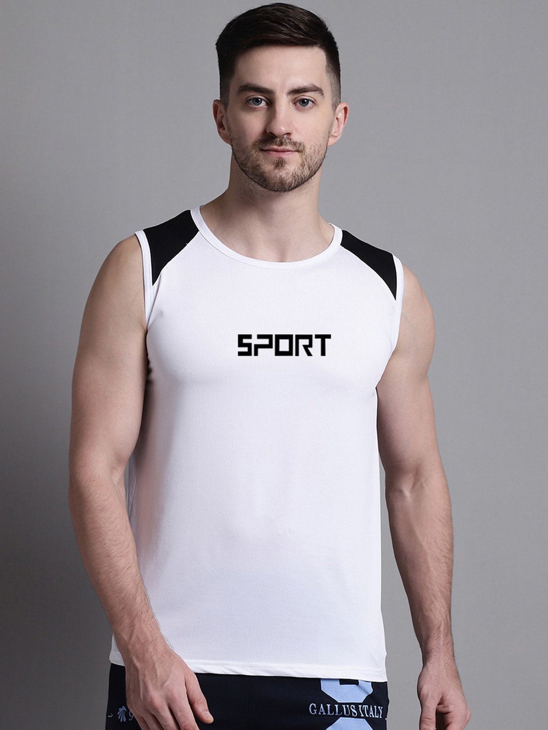 

Friskers Sleeveless Innerwear Vests MSH2001-464-S, White