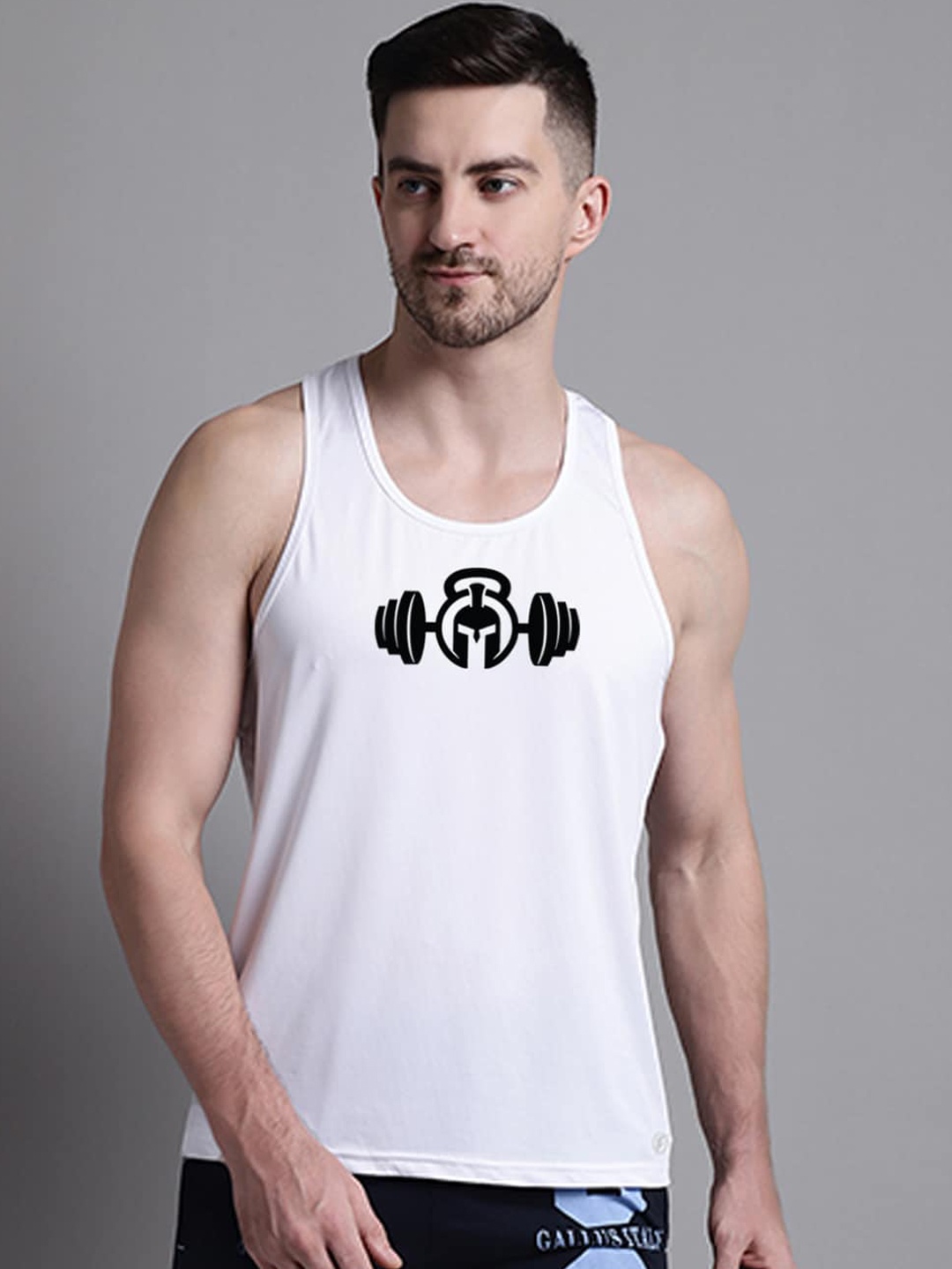 

Friskers Polycotton Sleeveless Innerwear Vests MA429-3678-02-S, White