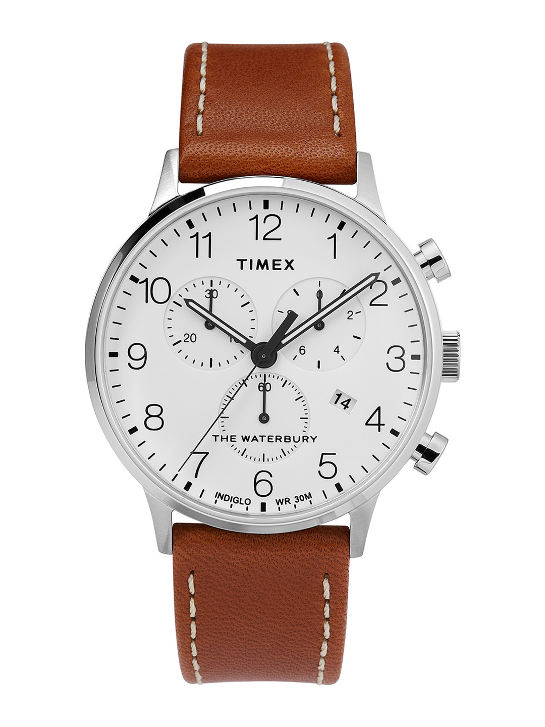 

Timex Men Dial & Leather Straps Analogue Watch TW2T28000UJ, White