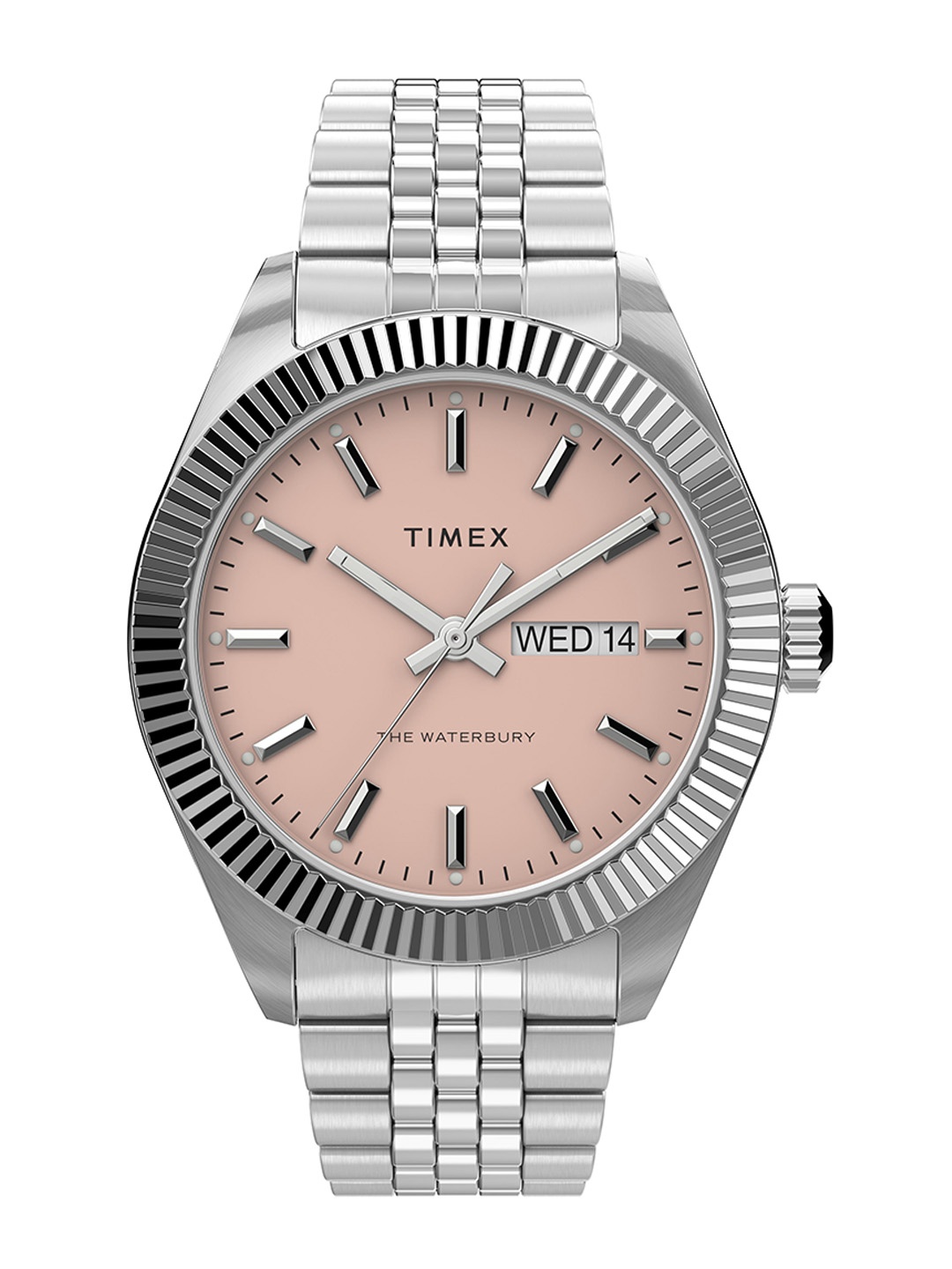 

Timex Men Stainless Steel Bracelet Style Straps Analogue Watch TW2V17800UJ, Pink