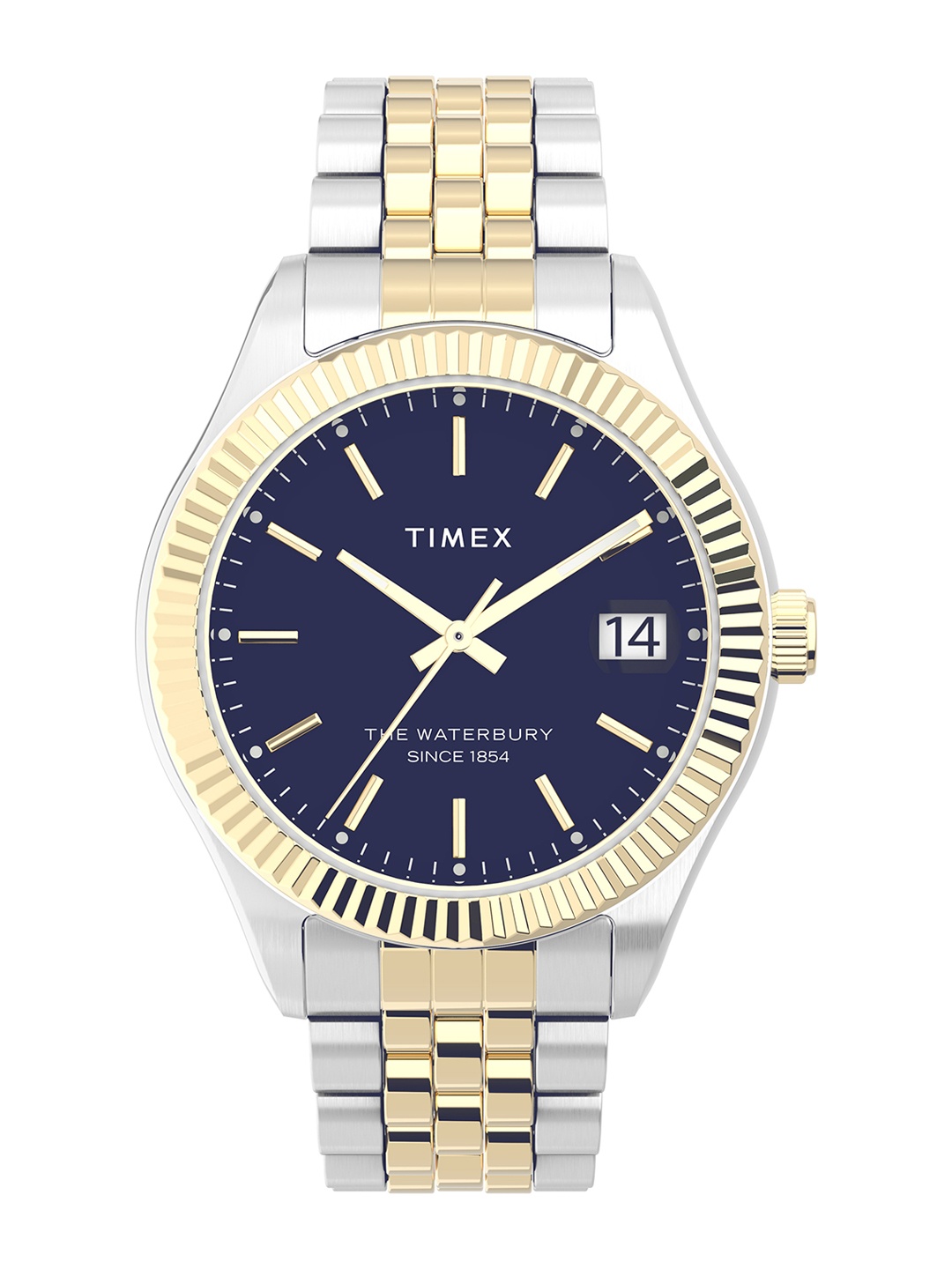 

Timex Women Dial & Stainless Steel Bracelet Style Straps Analogue Watch TW2V31600UJ, Blue