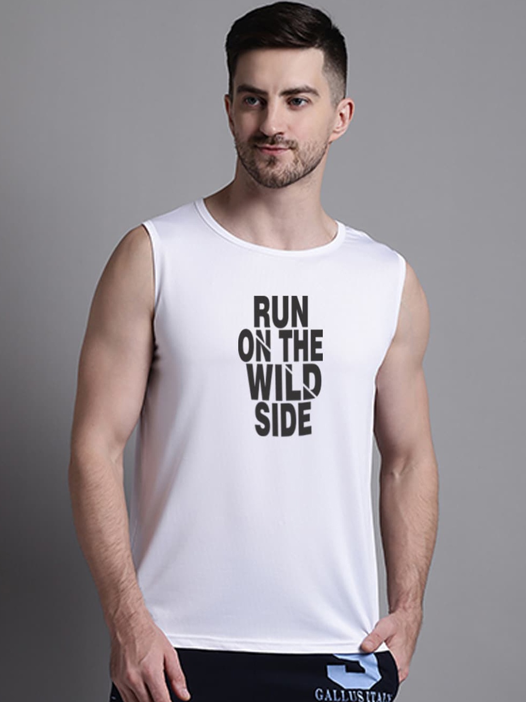 

Friskers Typography Printed Slim Fit T-shirt, White