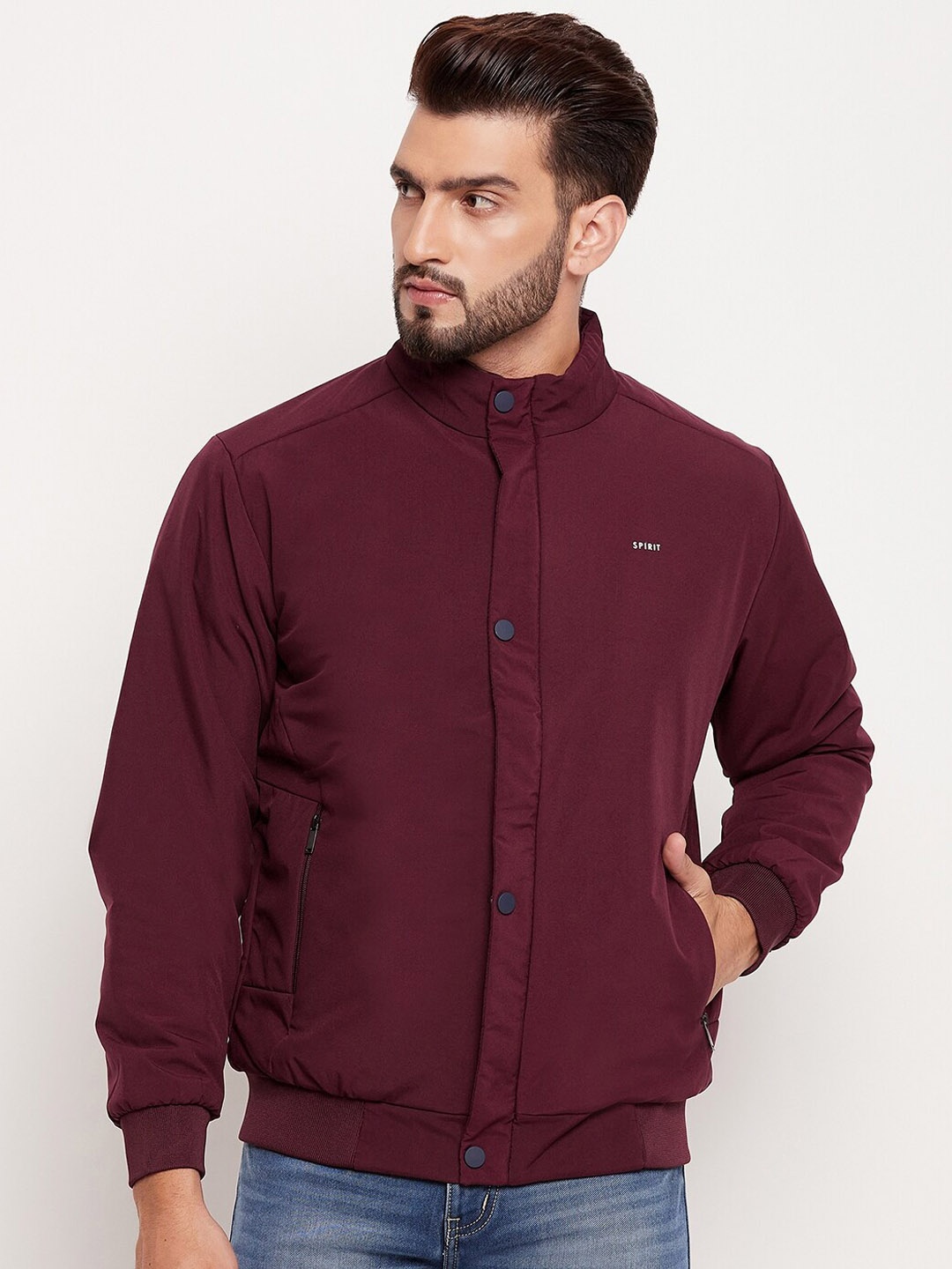 

Spirit Lightweight Bomber Jacket, Maroon