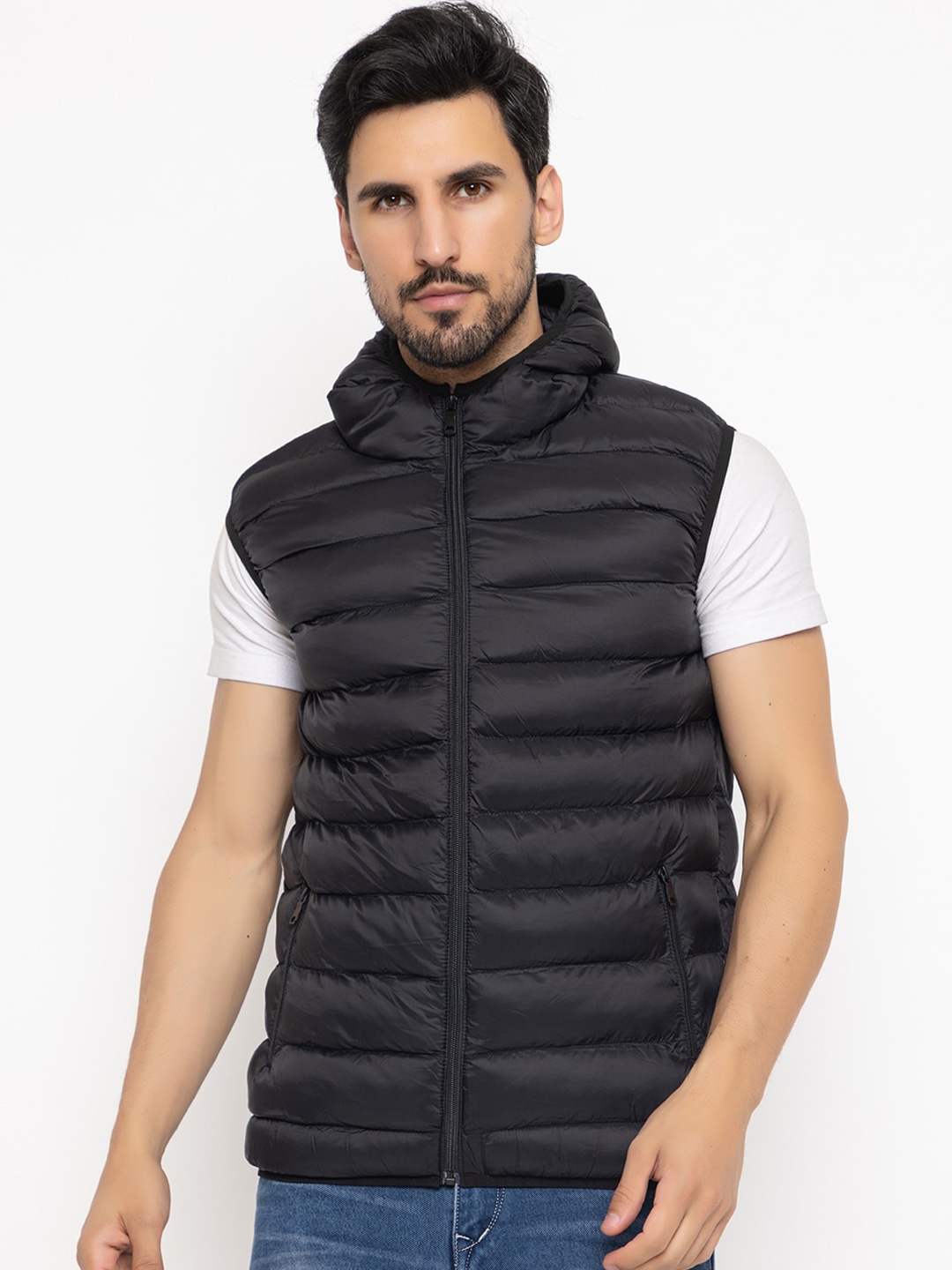 

Spirit Hooded Anti Odour Lightweight Puffer Jacket, Black
