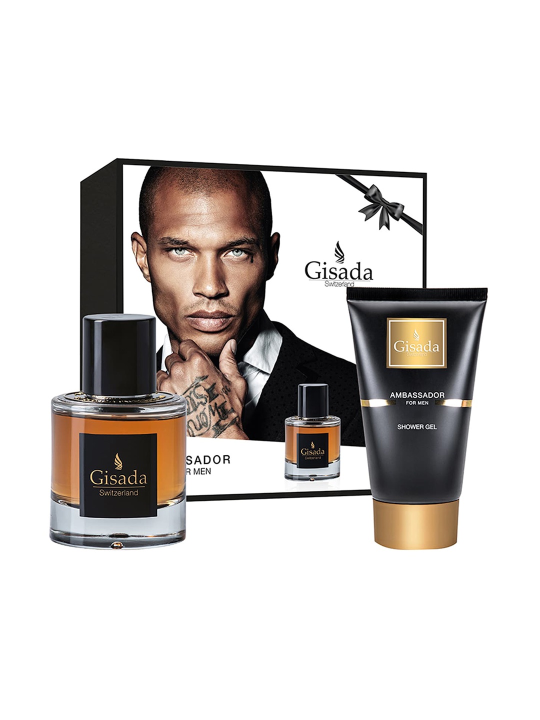 

Gisada Men Ambassador Eau De Parfum 50ml with Shower Gel 100ml Gift Set, Black