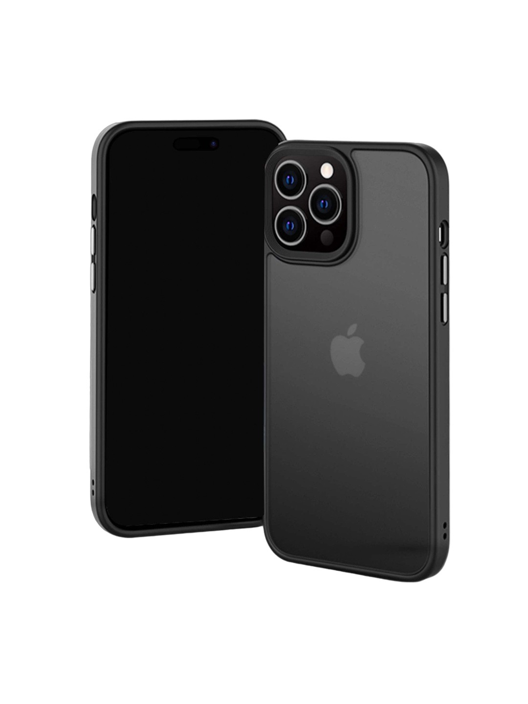

DailyObjects Impact Resistant Nimbus iPhone 15 Pro Max Back Case, Black