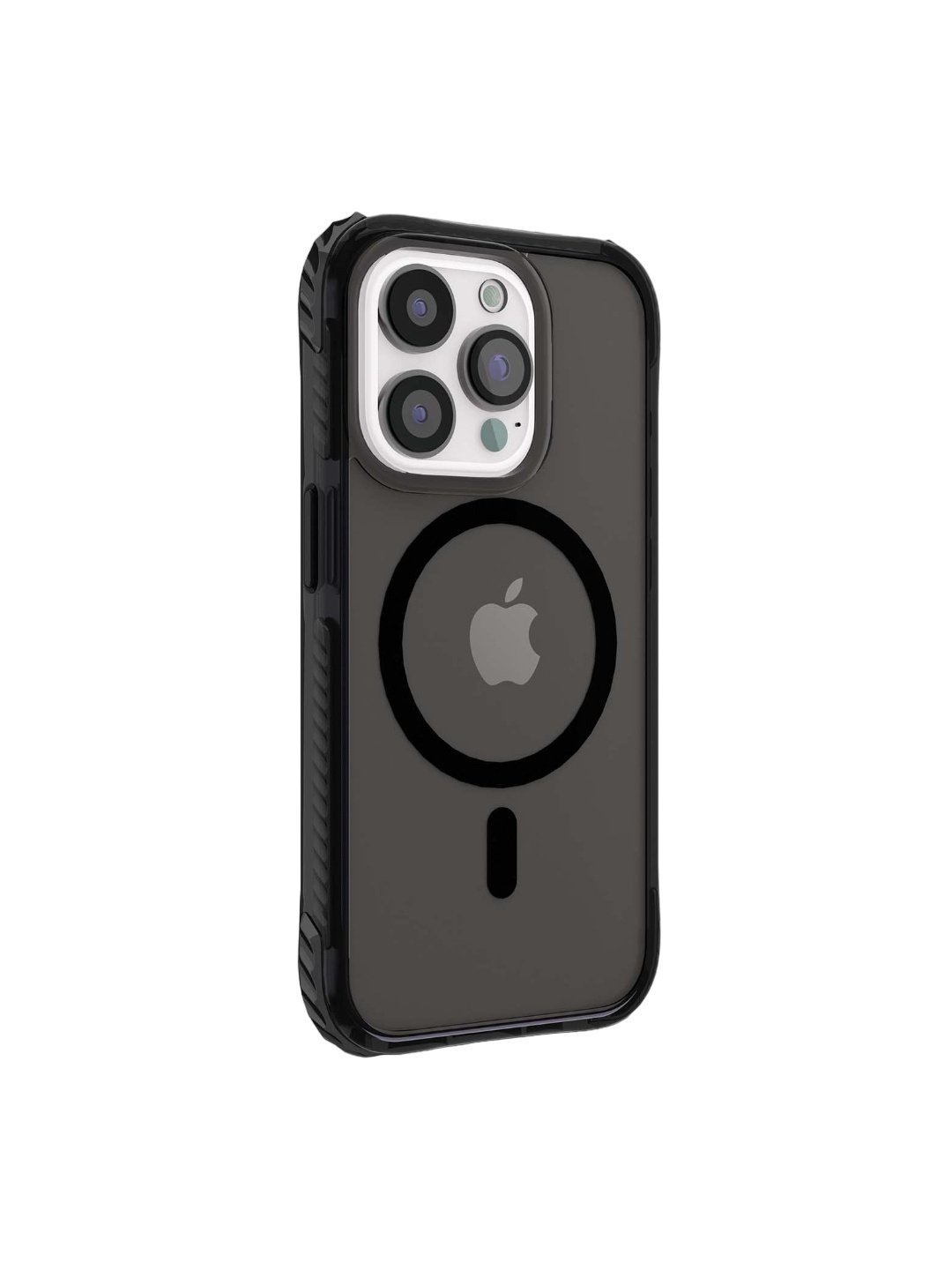 

DailyObjects Impact Resistant Reflex MagSafe iPhone 15 Pro Back Case, Black