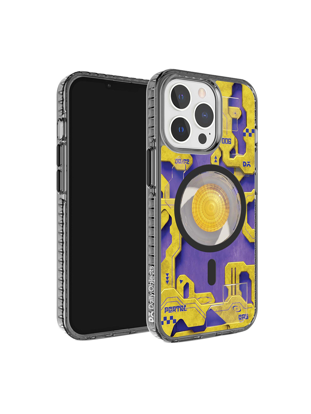

DailyObjects Zon Stride 2.0 Impact Resistant iPhone 15 Pro Max Back Case, Yellow
