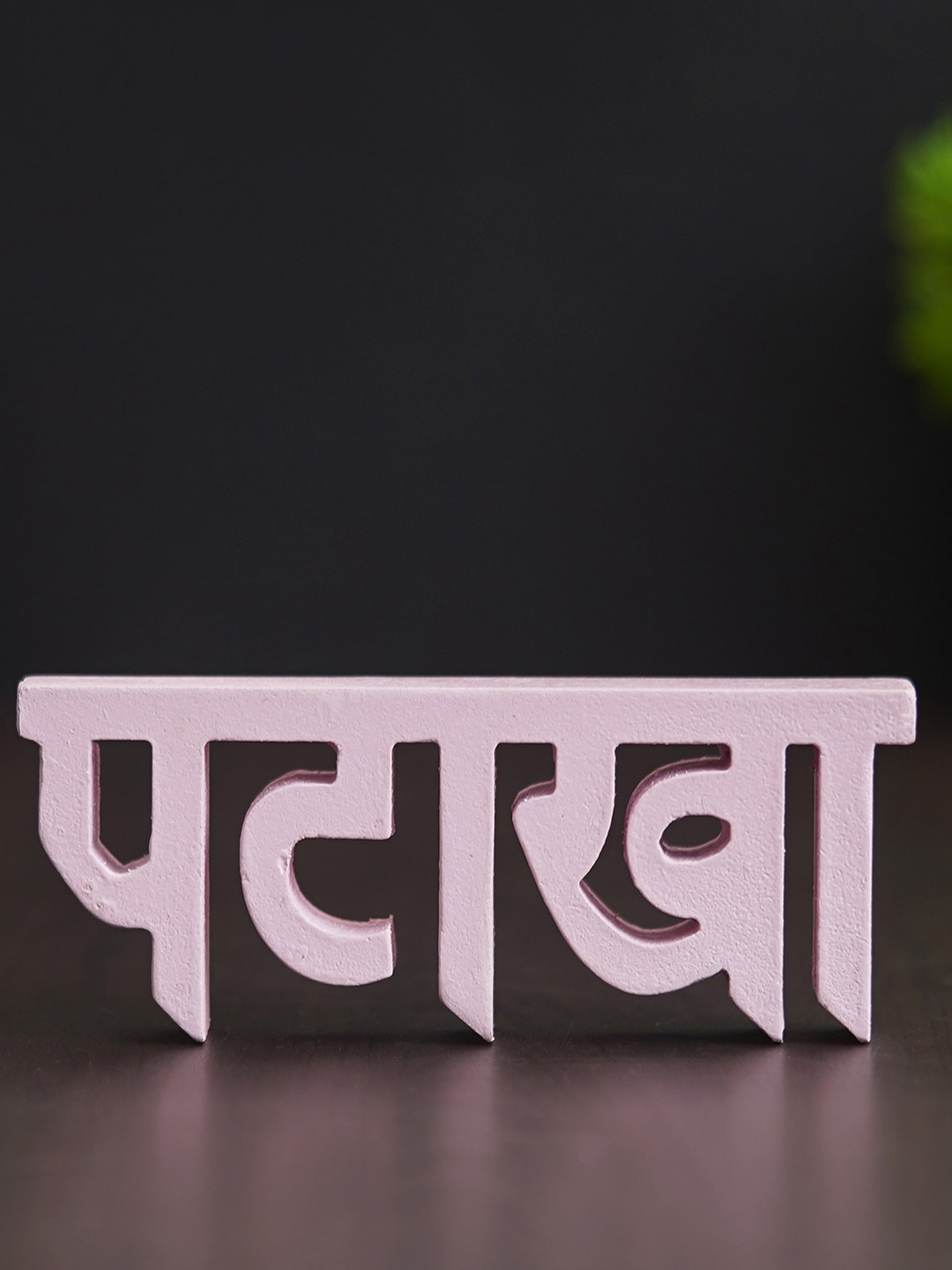 

eCraftIndia Pink Handcrafted Patakha Wooden Cutout Showpiece