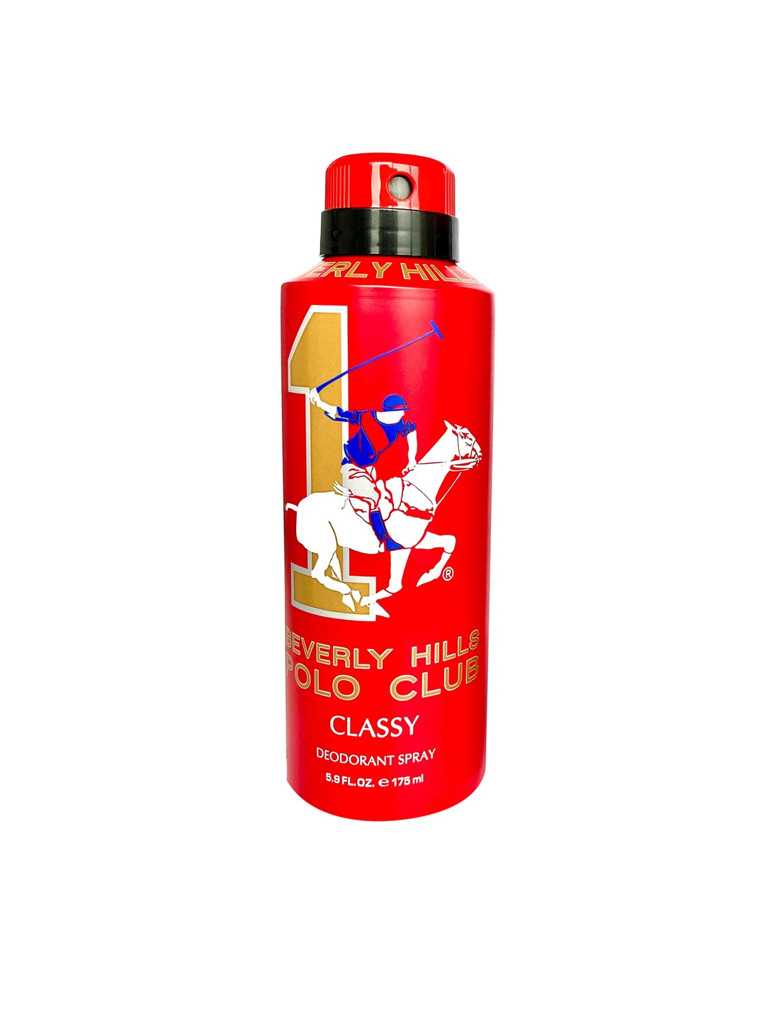 

Beverly Hills Polo Club Men Classy No. 1 Long Lasting Deodorant Spray - 175 ml, Red
