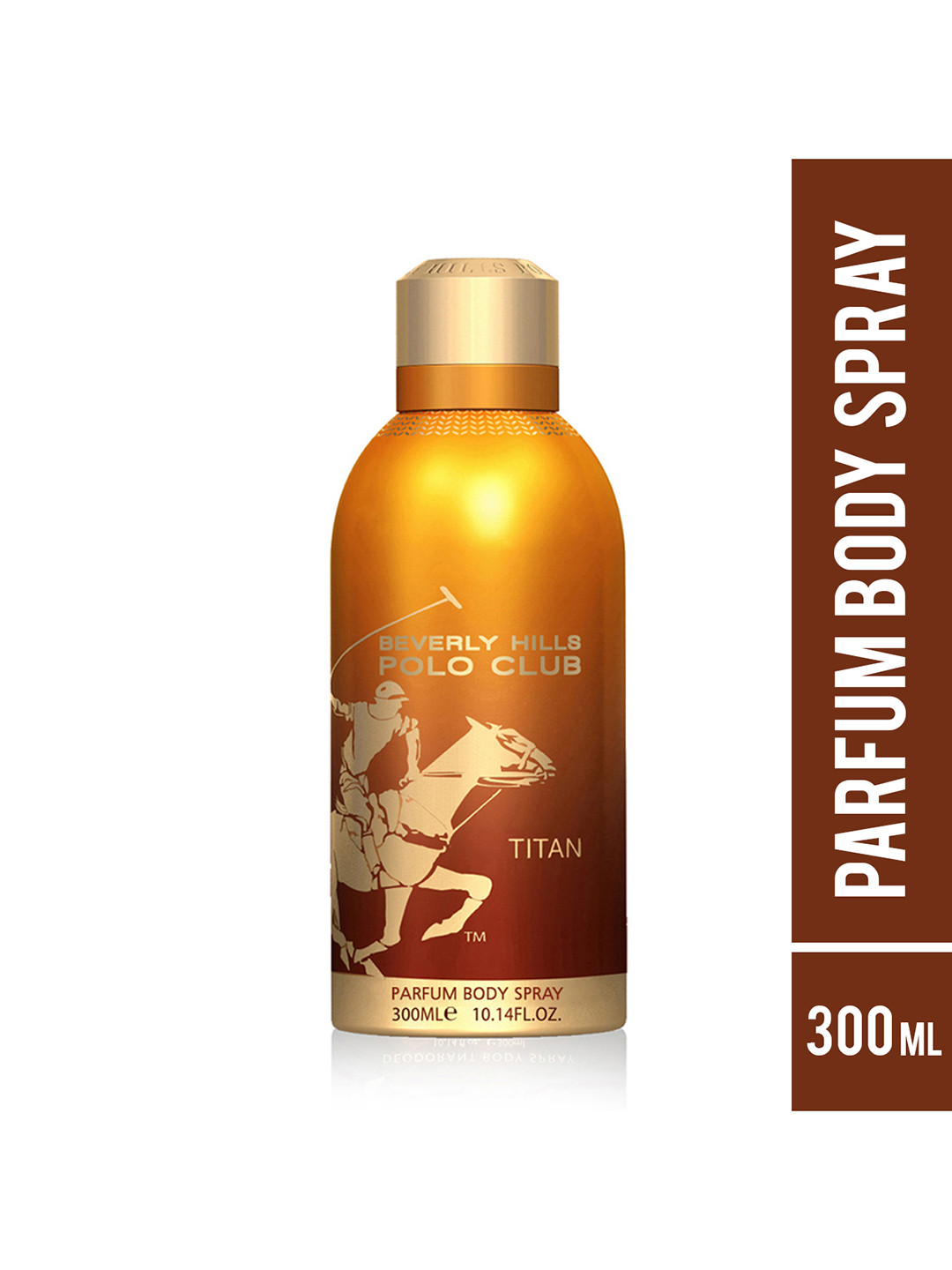 

Beverly Hills Polo Club Men Titan Prestige Parfum Body Spray Deodorant - 190g(300ml), Orange