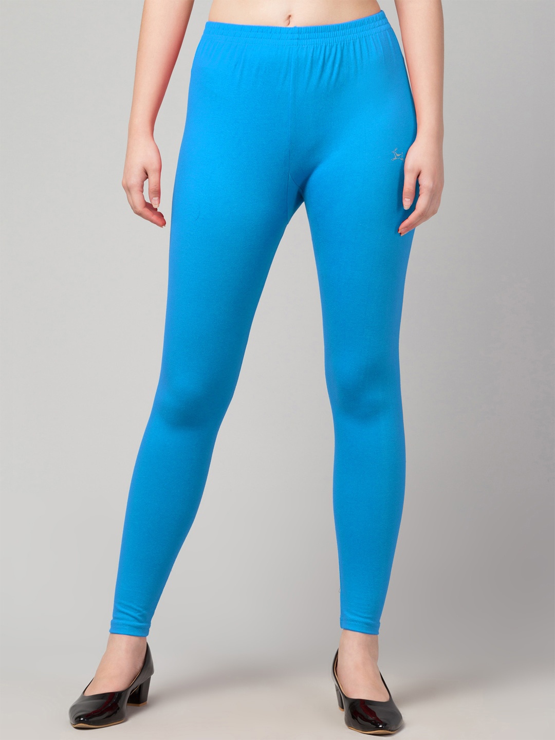 

Trend Level Ankle-Length Cotton Leggings, Turquoise blue