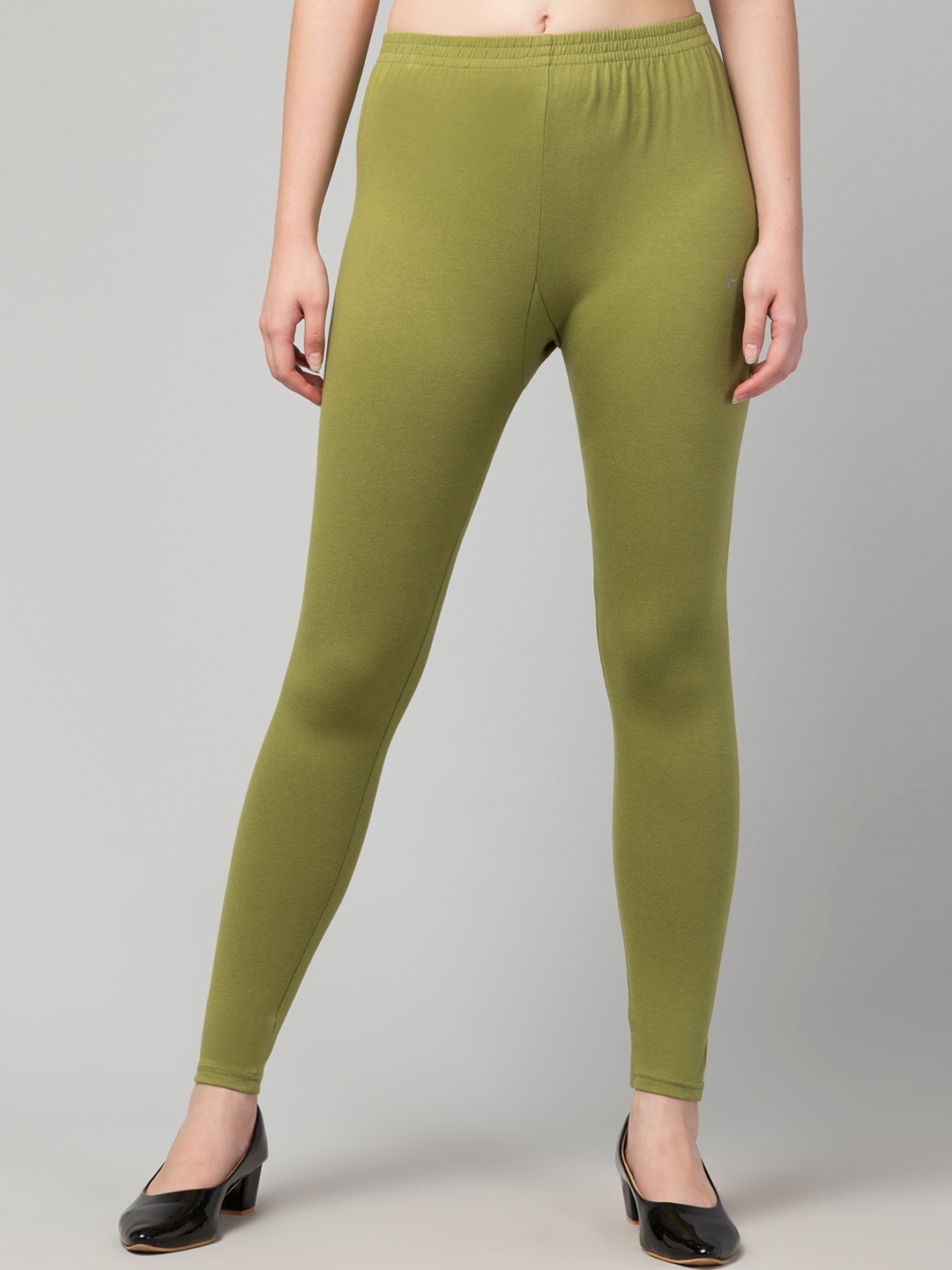 

Trend Level Ankle-Length Leggings, Olive