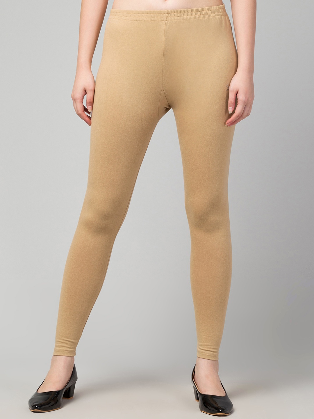 

Trend Level Ankle-Length Leggings, Beige