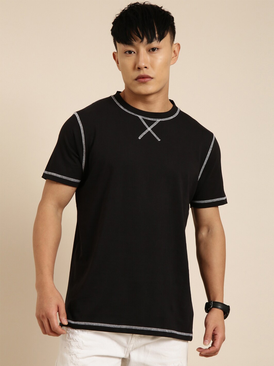 

Joven Pure Cotton Oversize T-Shirt, Black