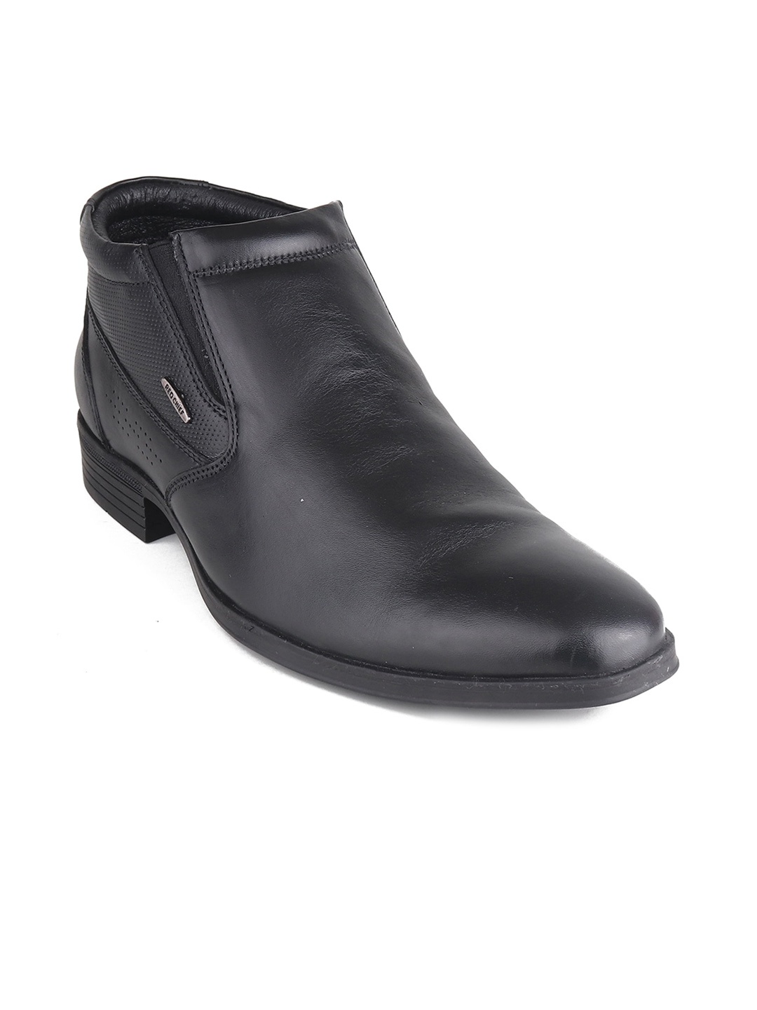 

Red Chief Men Textured Leather Formal Slip-On Shoes, Black