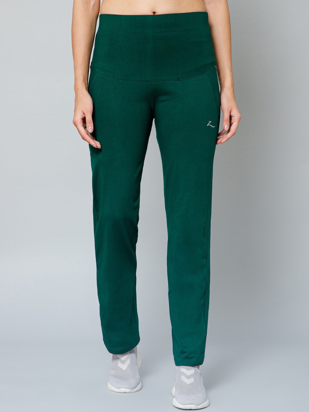 

House Of Zelena Women Cotton Track Pants, Green