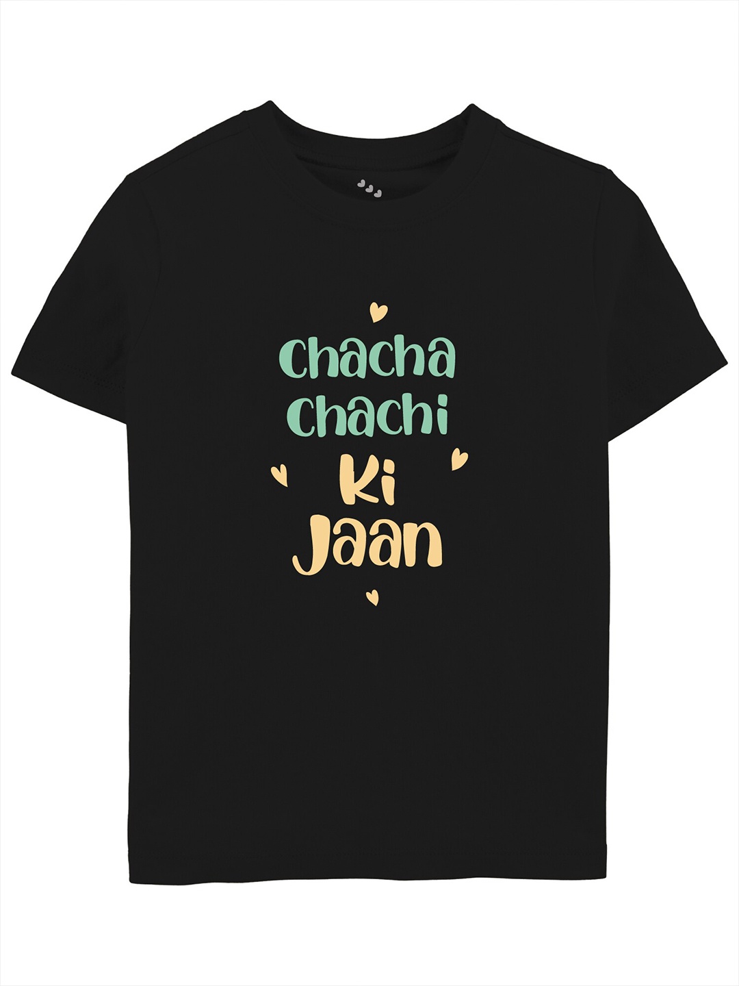 

Zeezeezoo Kids Typography Printed Cotton T-shirt, Black