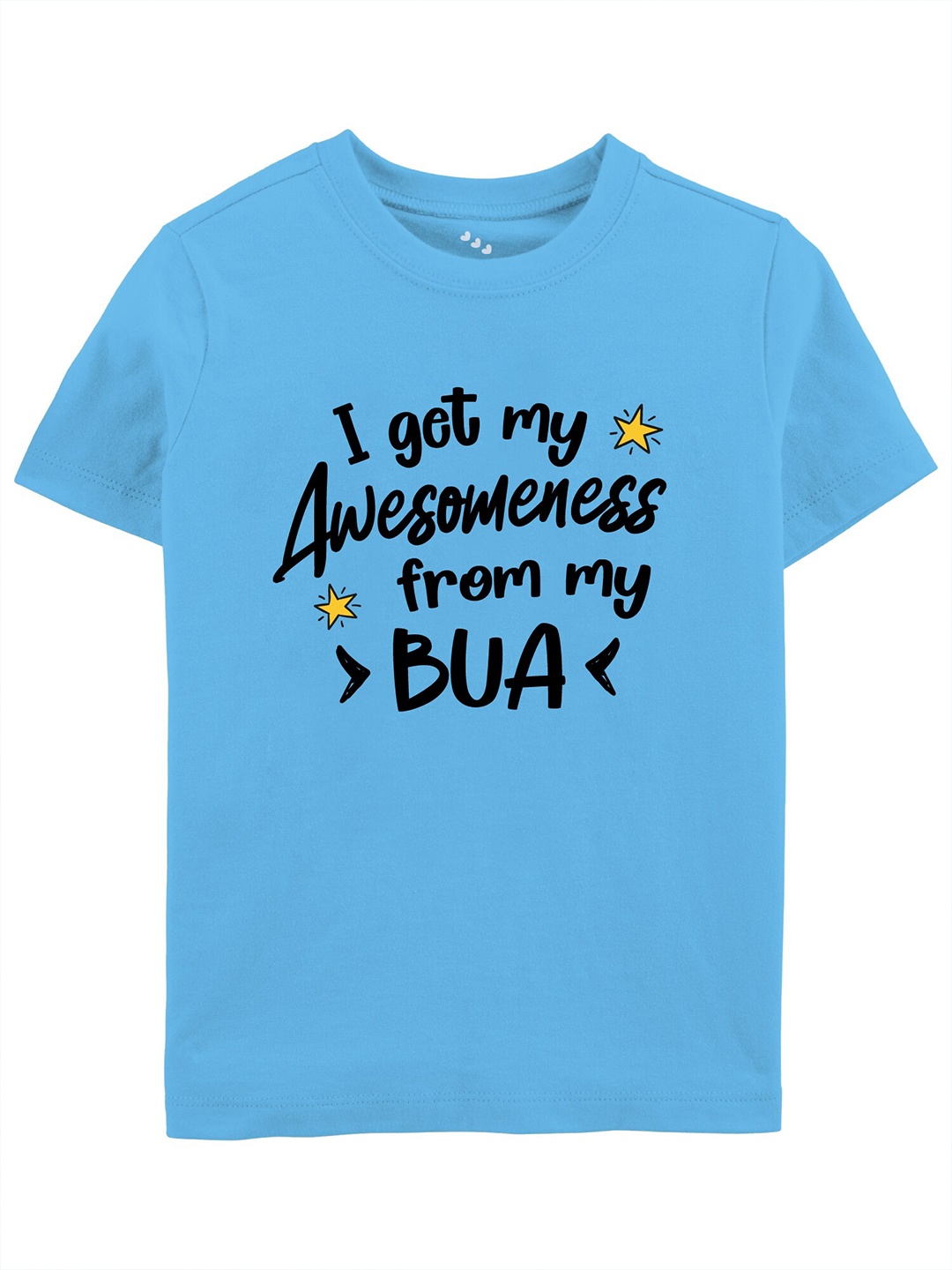 

Zeezeezoo Kids Typography Printed Cotton T-shirt, Blue