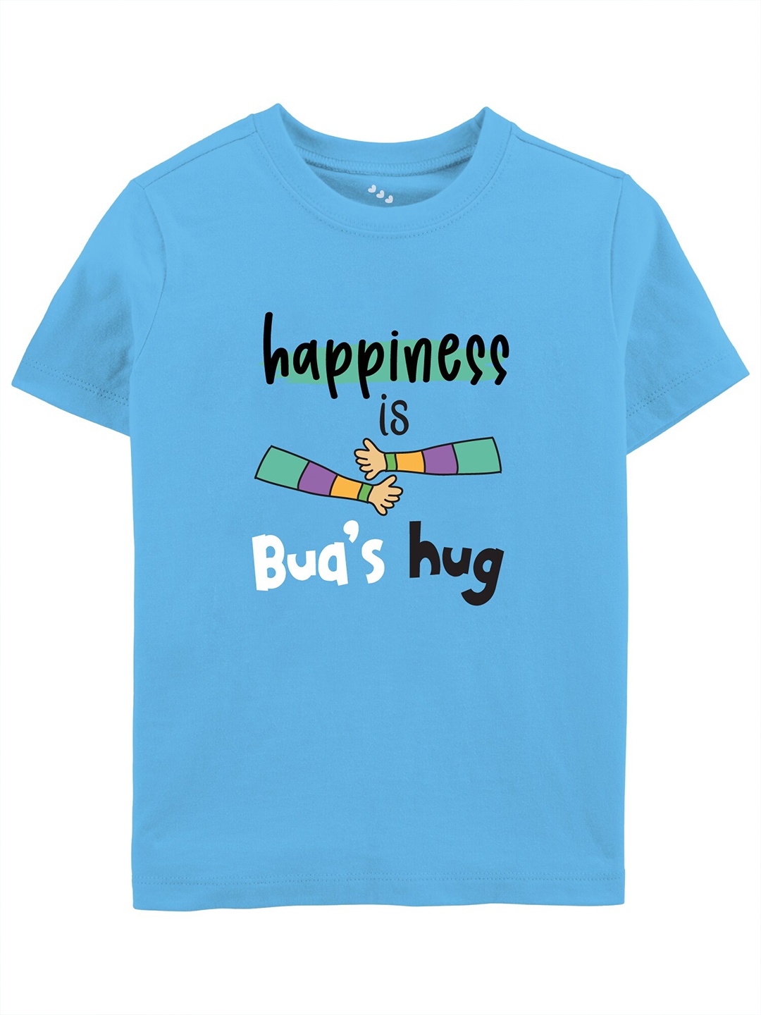 

Zeezeezoo Kids Typography Printed Cotton T-shirt, Blue
