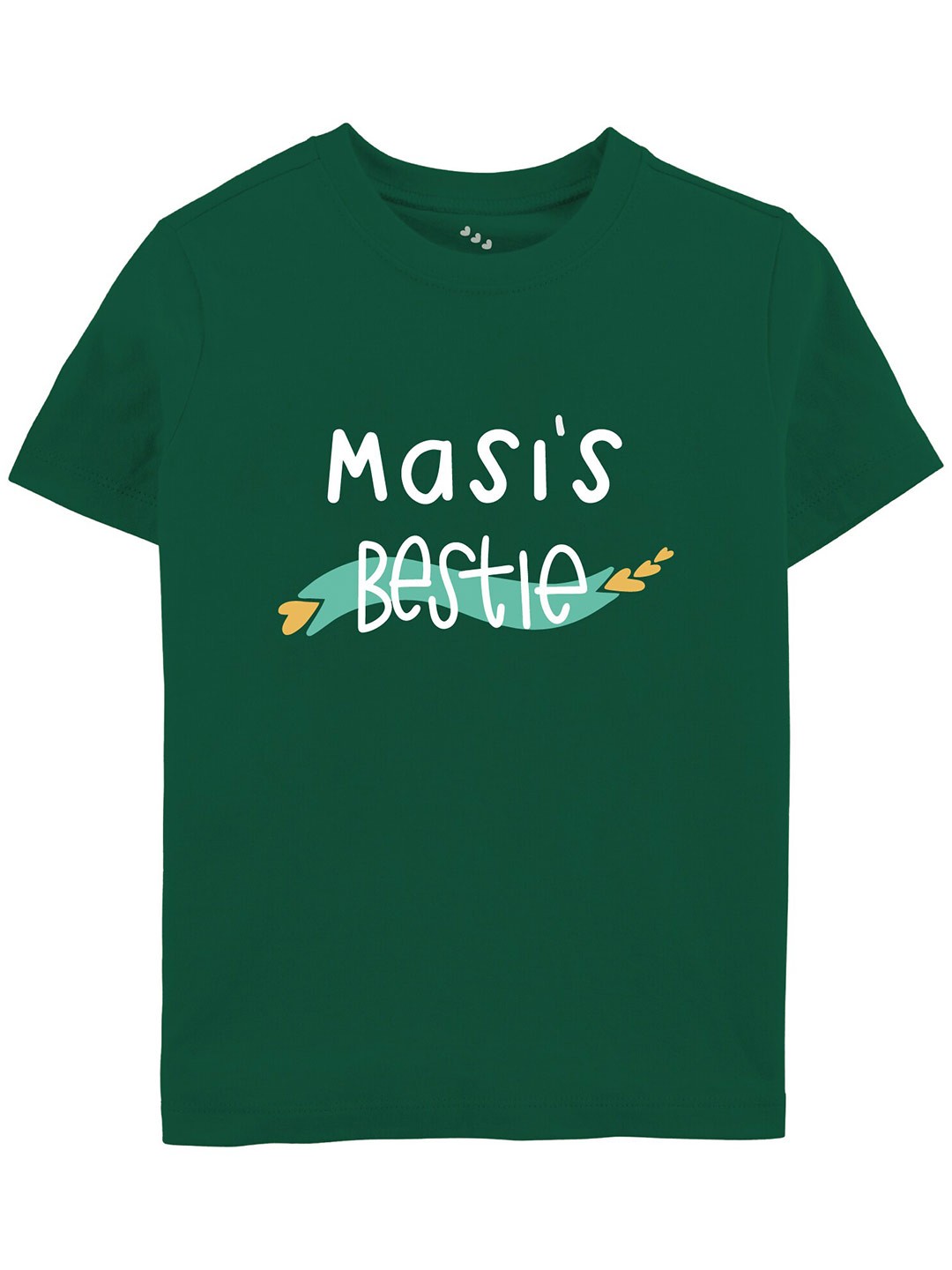 

Zeezeezoo Kids Typography Printed Cotton T-shirt, Green