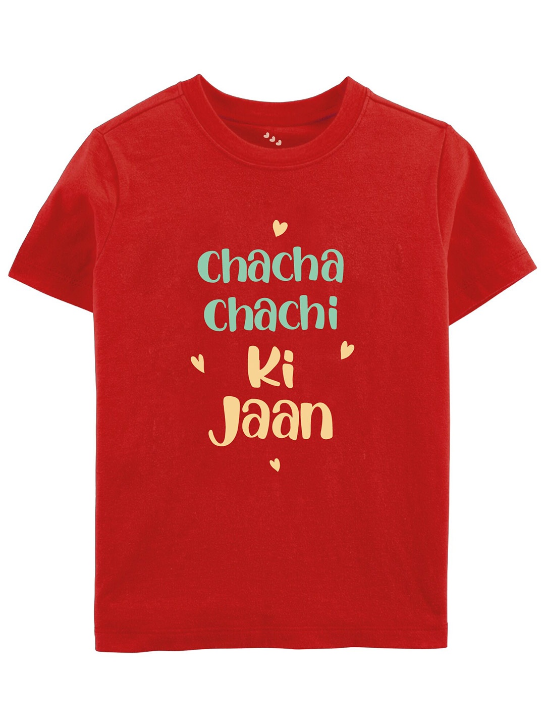 

Zeezeezoo Kids Typography Printed Cotton T-shirt, Red