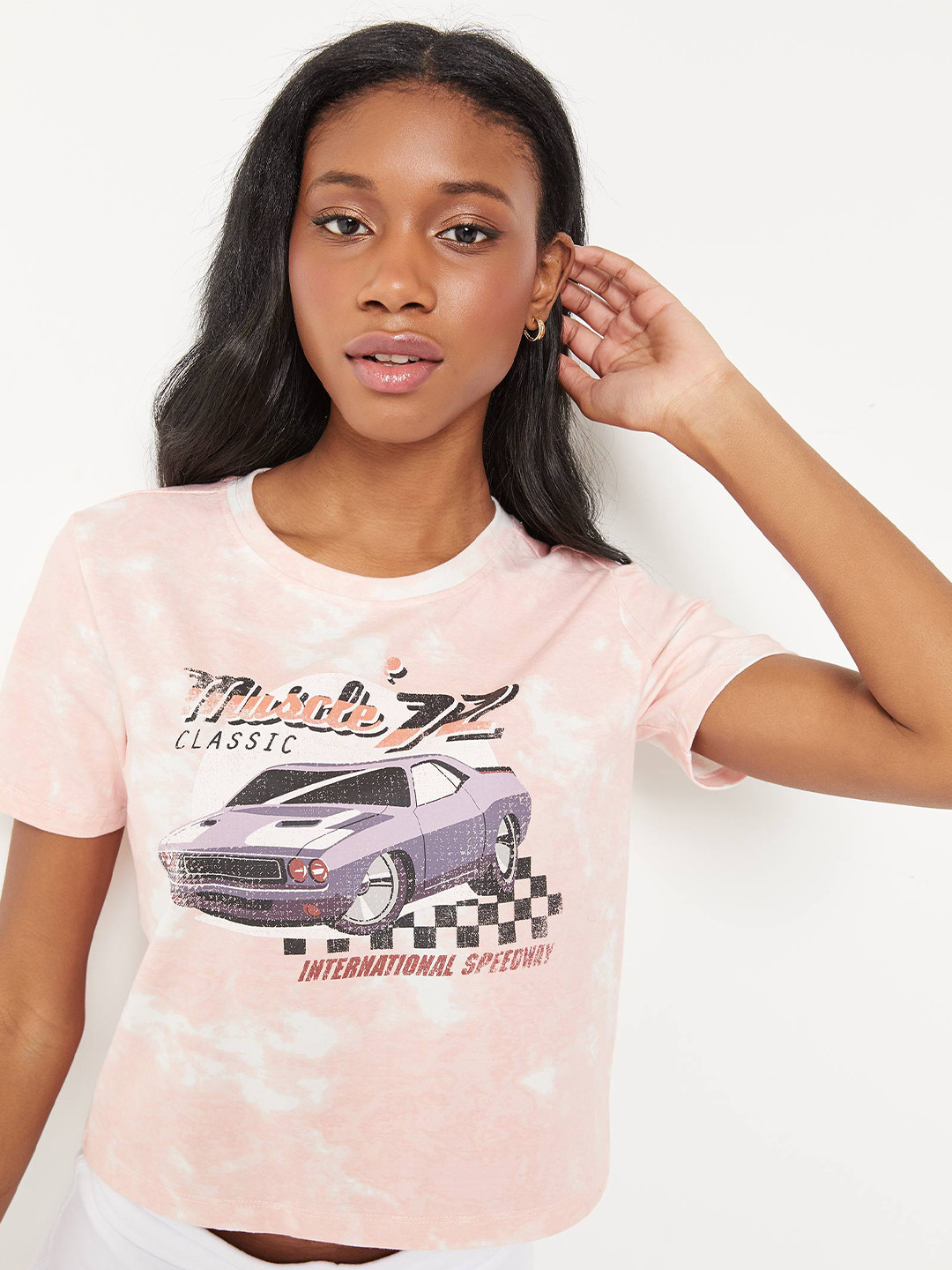 

Ardene Graphic Printed Cotton T-shirt, White